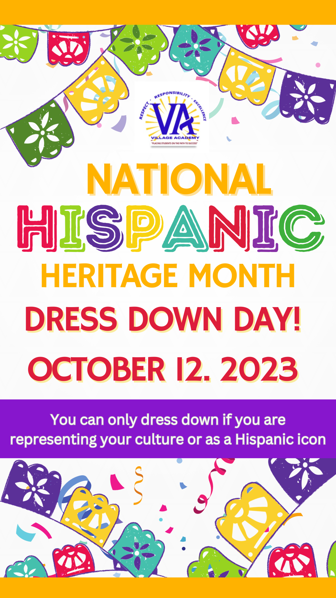 Colourful Festive Cartoon Hispanic Heritage Month Instagram Post